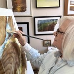 In the artist's studio